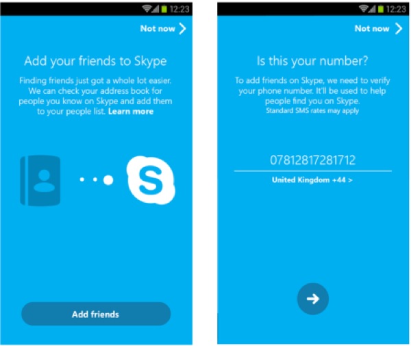 Versão 5.0 do Skype para Android permite sincronizar contactos