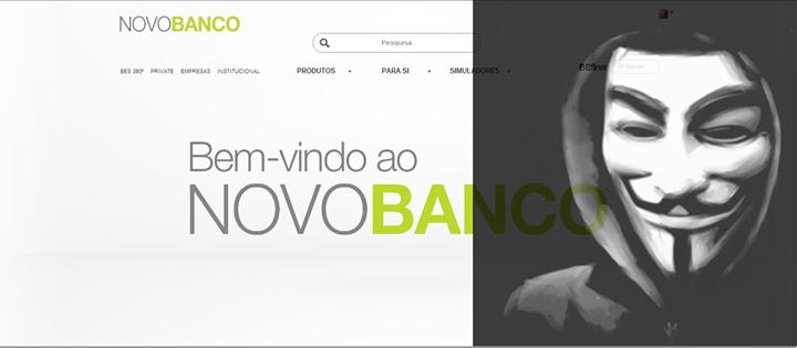 Anonymous Portugal atacam Novo Banco e Banco de Portugal