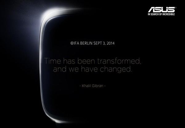 Asus confirmou o lançamento do seu smartwatch na IFA