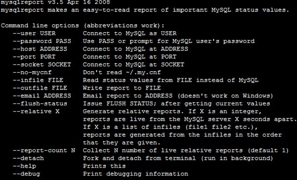 mysqlreport