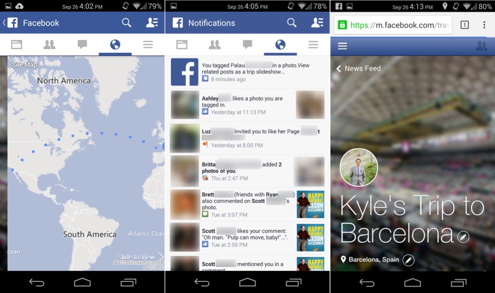 Facebook lançou Trip Slideshows…