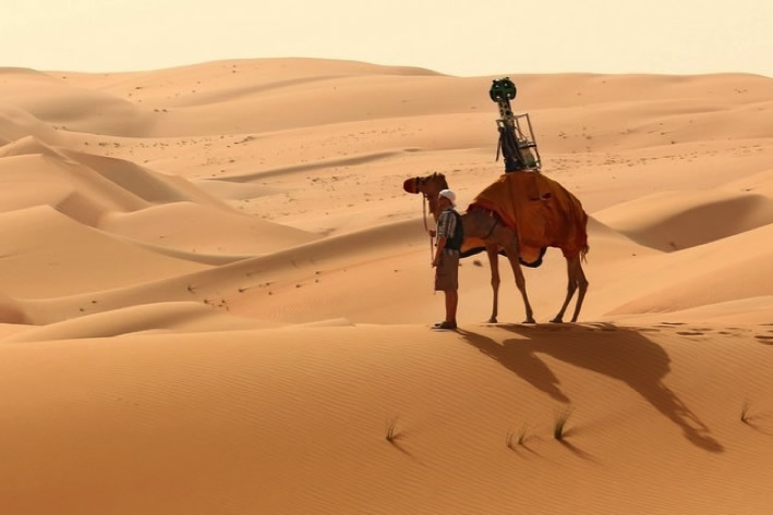 Google agora também contrata camelos para rastrear o deserto