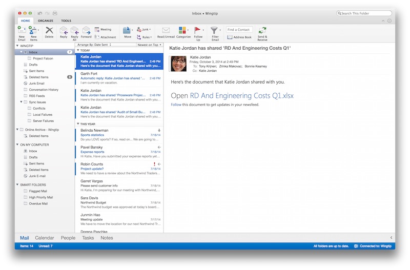 Nova versão do Outlook para Mac foi lançada no Office 365