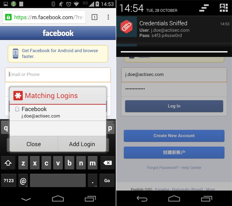 Gestores de passwords no Android estão sujeitos a problemas