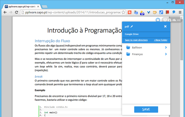 Ballloon, guarde documentos online directamente na cloud