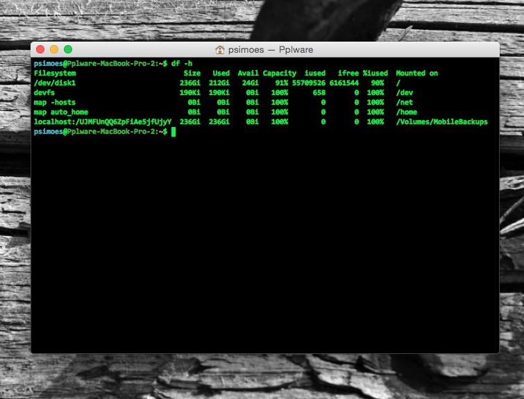 Dica OSX: Sabe ver o espaço disponível em disco no seu Mac?