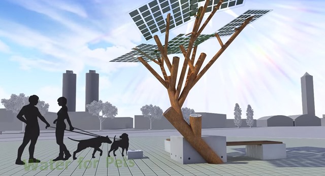 eTree – A árvore que tem Wifi, carrega telemóveis…