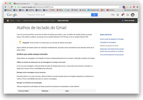 Dica Gmail