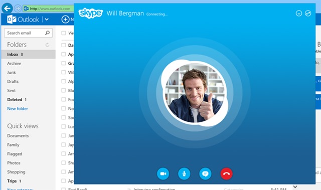 Skype já funciona a partir de um simples browser