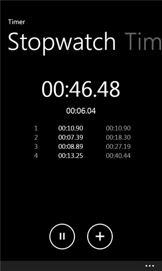 Conheça o Timer, um bom cronómetro para Windows Phone