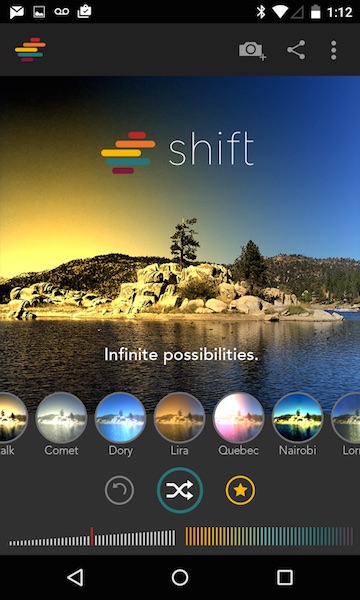 Shift: Crie e guarde filtros para as fotografias do seu smartphone