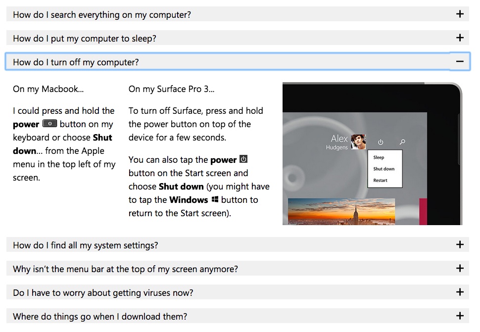Microsoft ajuda a migrar do Macbook Air para o Surface Pro 3