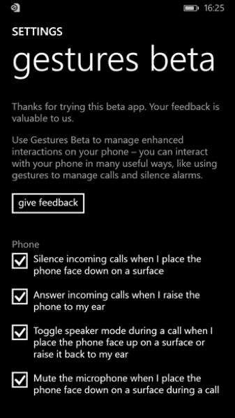Gestures Beta é o kit mãos livres para o seu Windows Phone