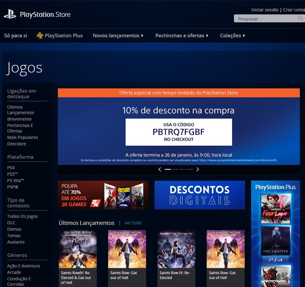 Aproveite a promoção de agradecimento da Playstation Network!