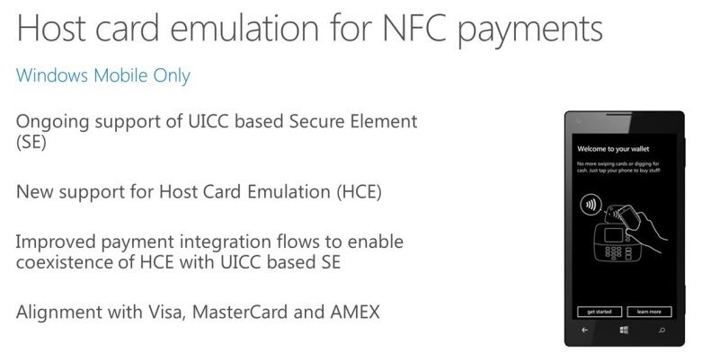 Windows 10 também vai ter suporte para pagamentos via NFC