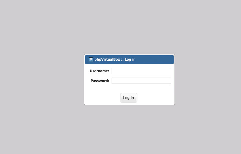 M&aacute;quinas virtuais com phpVirtualBox