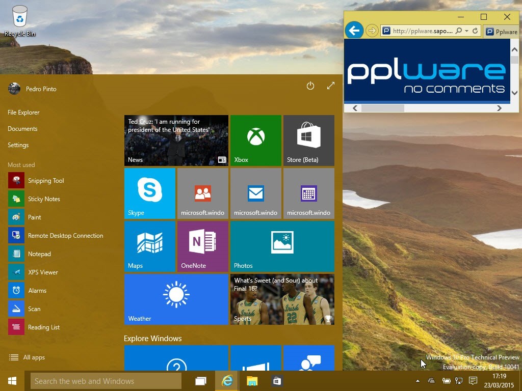 Windows 10 10041: Como activar Jump Lists no Menu Iniciar