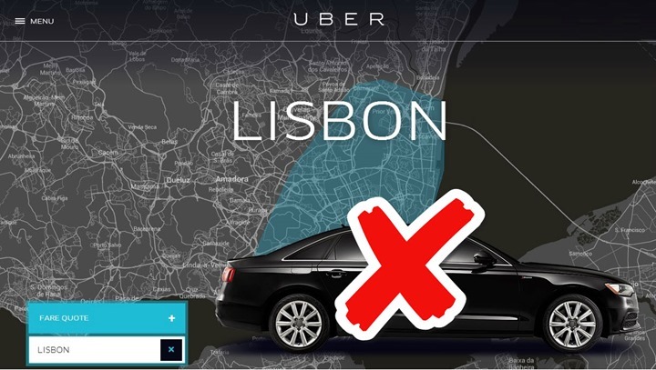 Tribunal de Lisboa proíbe a UBER de operar em Portugal