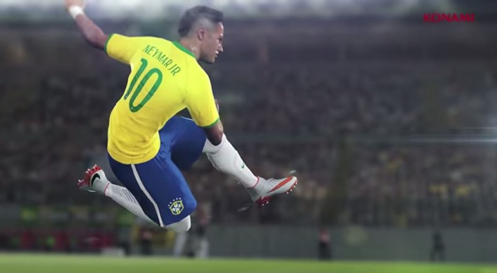 PES 2016 revelado com Neymar no ataque