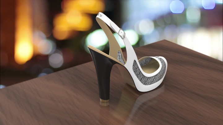 Par de Sapatos muda de cor através de uma app