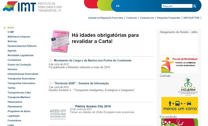 Finalmente! Site do IMTT já está online e “sem malware”