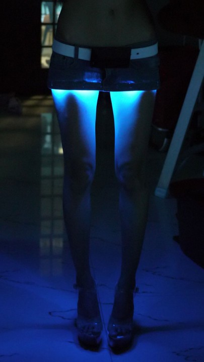 Mini saia com LEDs