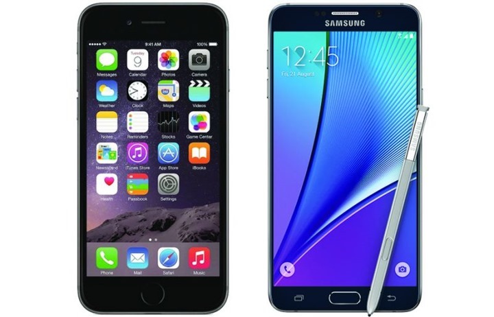 Samsung Note 5 vs iPhone 6 Plus: Qual o mais rápido?