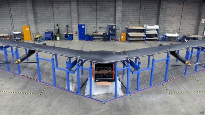 Facebook mostrou o seu drone para levar Internet a locais remotos