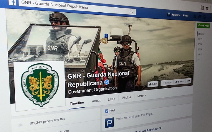 Pedidos à GNR crescem via Facebook