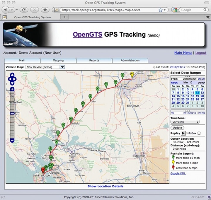 OpenGTS: A plataforma gratuita GPS para tracking de ve&iacute;culos