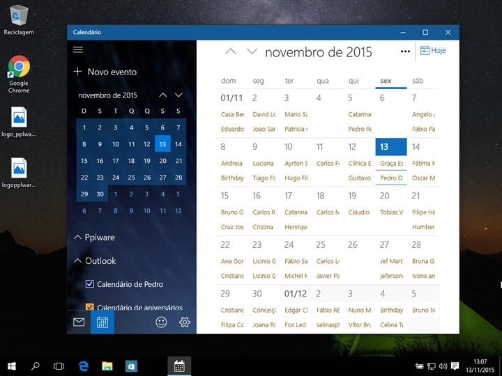 Dica: Como ter o calendário do GMAIL no Windows 10
