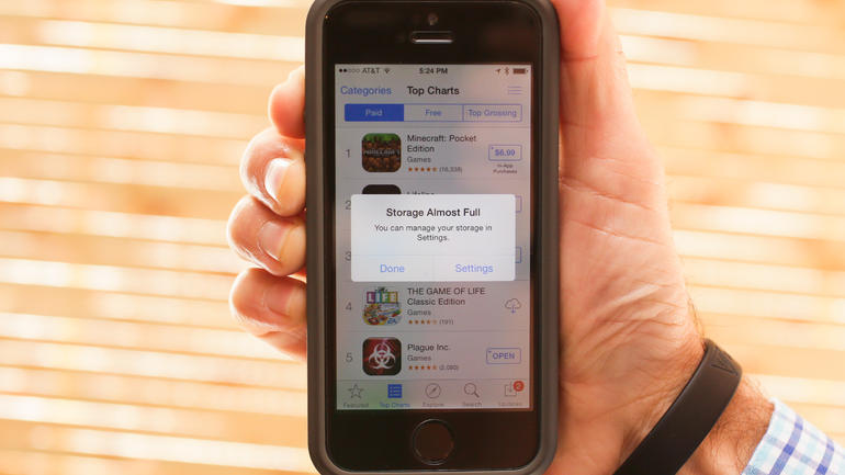 E quando o iPhone ou iPad atingem o máximo da capacidade?