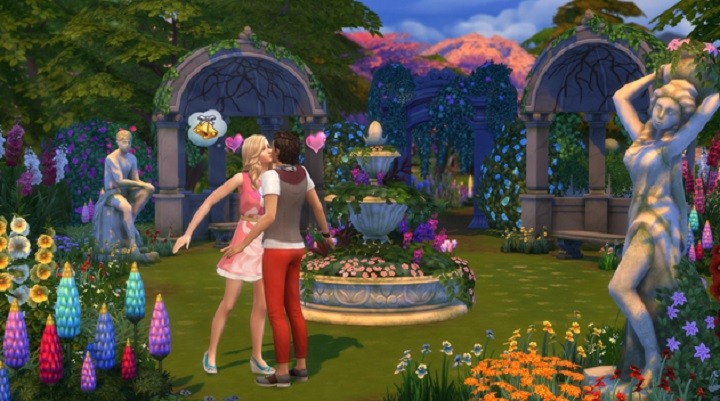 O Amor está no ar com o Romantic Garden Stuff Pack