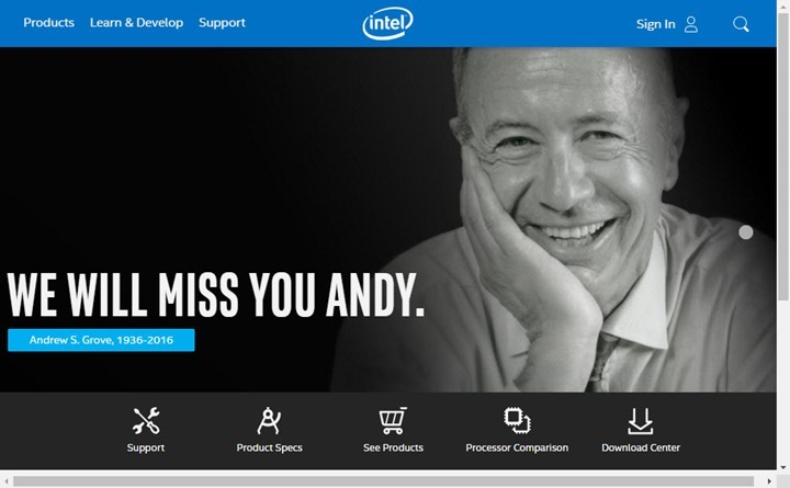 Morreu Andrew Grove! Mais um pioneiro dos PCs