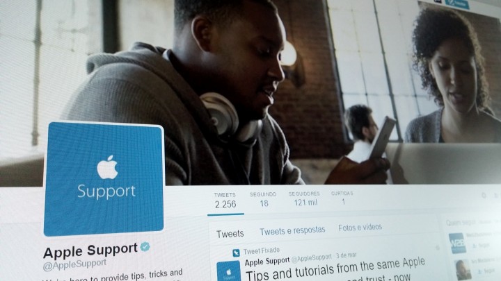 É cliente Apple? Peça assistência no Twitter