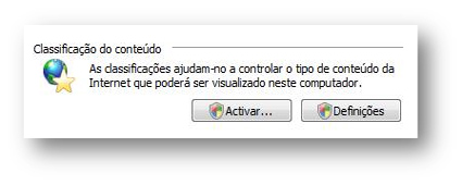 Remover o Content Advisor do Internet Explorer