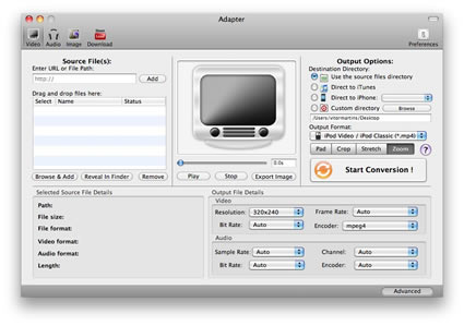 Adapter – O Conversor Multimédia para Mac e Windows