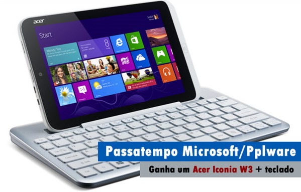 Saiba se foi o vencedor de um Acer Iconia W3