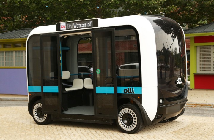 Olli, o minibus autónomo, eléctrico e fabricado na impressora 3D
