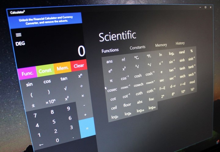 A calculadora do Windows 10 anda a enganá-lo?