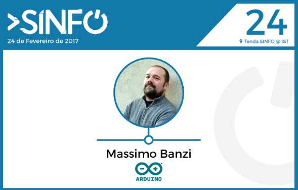 Co-Founder do projeto Arduino em Portugal durante a SINFO