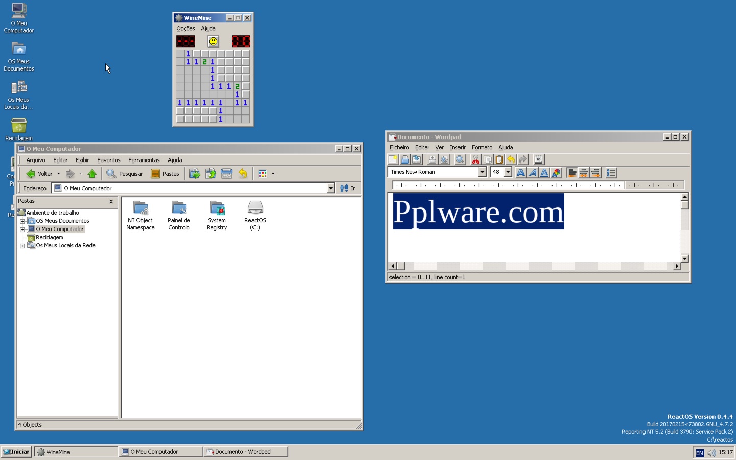 Tem saudades do Windows XP? Instale o ReactOS 0.4.4