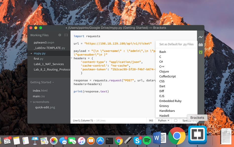 Brackets: O editor de texto que faz esquecer o Notepad++
