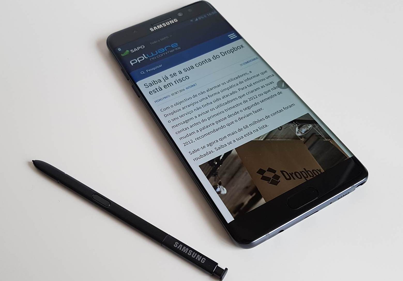 Primeiras imagens do Galaxy Note 7 “recondicionado”