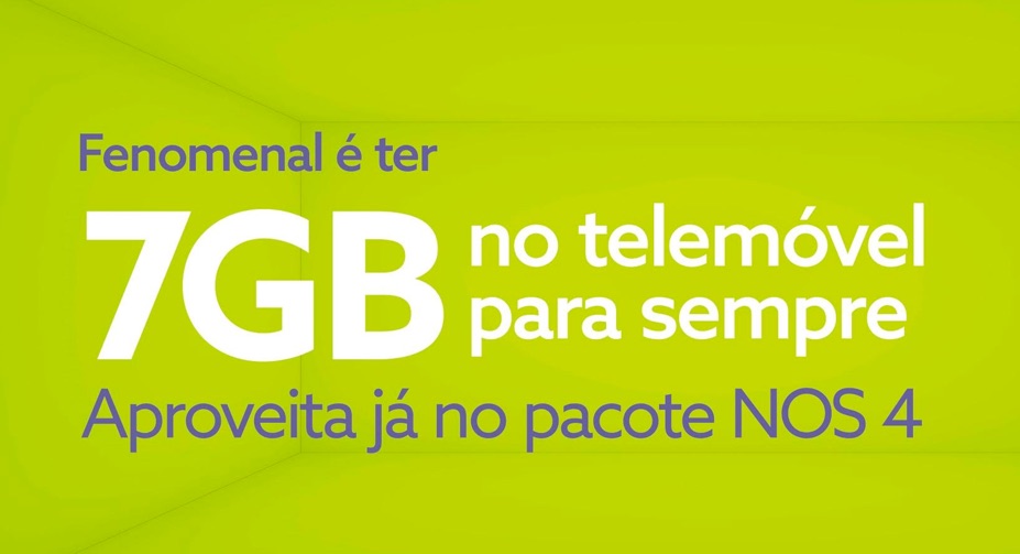 NOS oferece 7GB de net no telemóvel… para sempre