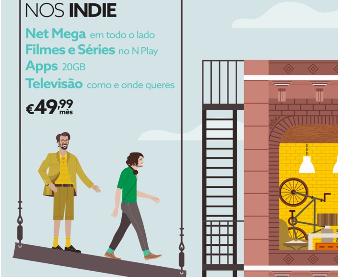 NOS Indie: O pacote de serviços sem BOX por 49,99 euros