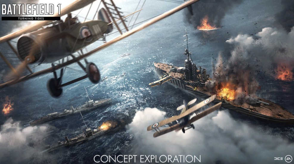 Turning Tides chega a Battlefield 1 mesmo a tempo do Natal