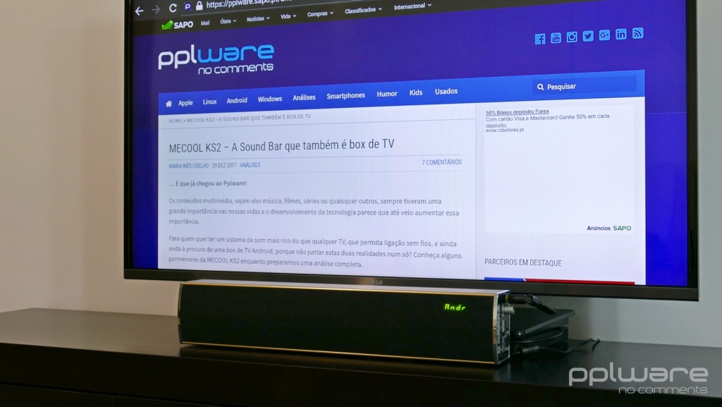 Análise MECOOL KS2 – box de TV e barra de som num só