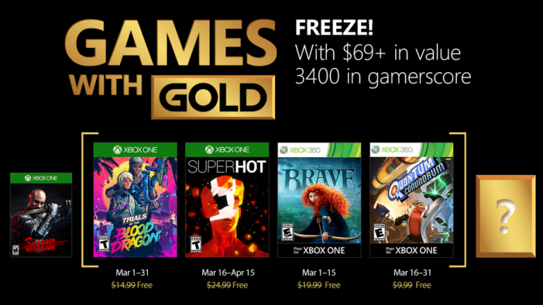 Games with Gold – Março de 2018