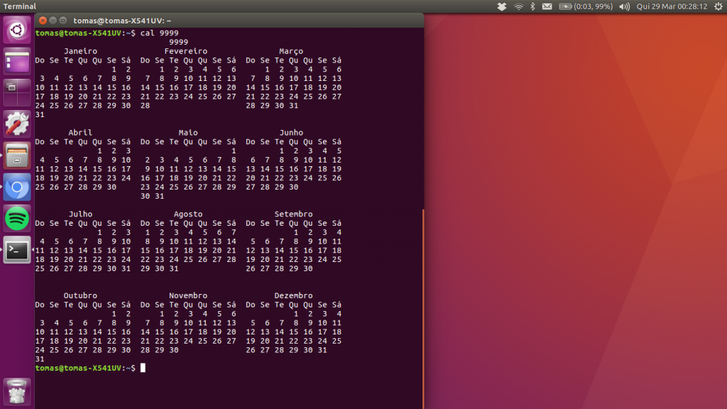Dica: Aprenda a trabalhar com o calendário no Linux